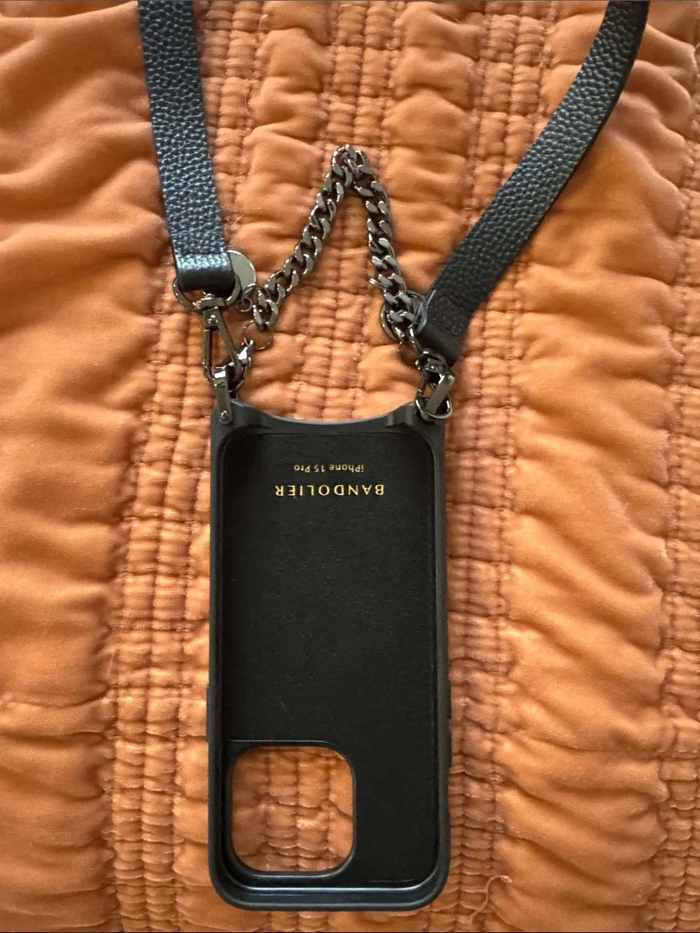 Bandolier black pebbled